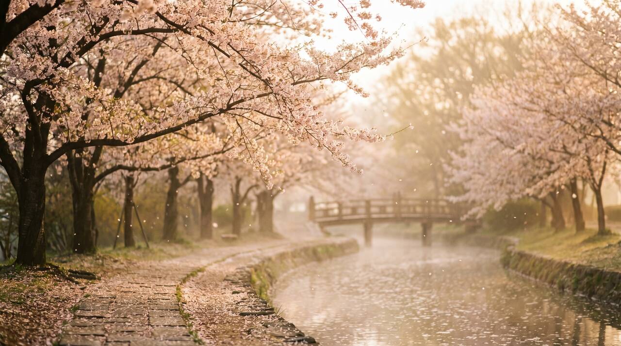 樱花视频 - 樱花河畔春日影像 - jnanxdj.cn