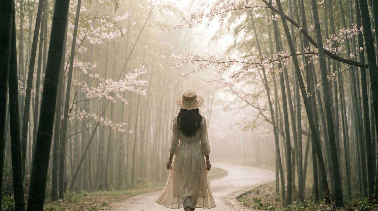 樱花视频 - 竹林樱花慢生活治愈影像 - jnanxdj.cn